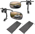 Universal Clip on Towing Mirrors Extensions for Towing, Side Mirror Extenders for Towing with RainProof, Convex Rearview Mirror, Tow Mirrors for Car Truck Trailer RV SUV, 2 Pack