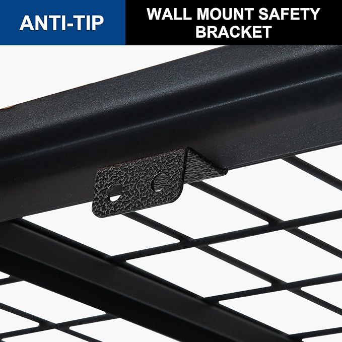 BILT HARD 48" W x 24" D Garage Shelving 3500 LBS, 72" H Storage Shelves, Industrial 5-Tier Heavy Duty Storage Shelves, Steel Shelving with Adjustable Rack, Ideal for Garage, Black