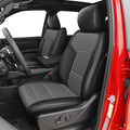 AOMSAZTO Custom Fit Seat Covers for Ram 1500: 2019 2020 2021 2022 2023 2024 2025 Faux Leather Car Seat Covers Full Set Black+Gray