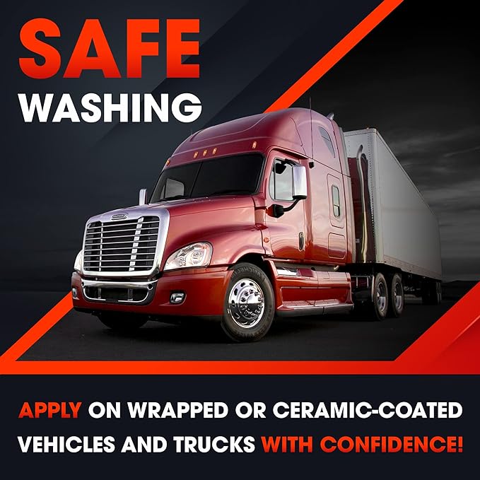 Swift Touchless Car Wash Shampoo (4 Gallon) - No Brushing Required, High Foaming Car Soap, Heavy Duty, Auto Detergent for Foam Cannon, Works on Cars, Trucks, RVs, Motorcycles, Upholstery & More!