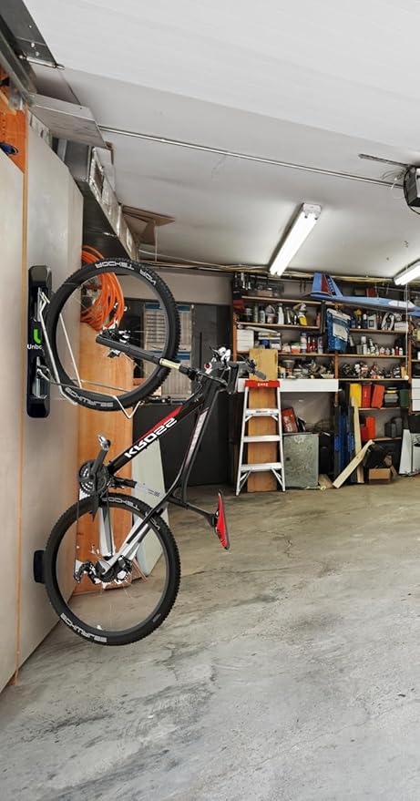Unbound Bike Storage Rack: Swivel Wall Mount for Effortless Indoor Storage - Space-Saving Design with Swivel Arms. Ideal for Home, Garage, Bike Park (Fat Bike Rack (TIRE WIDTH 2.8''~5''))