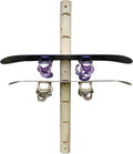 7-Place Wall-Mounted Snowboard Log Rack, Wakeboard Racks, Skateboard Holder Wall Mount, Vertical Snowboard Wall Mount Sport Storage for Garage, Skateboard Rack Walls, Wood Storage Racks - Unfinished