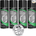 NADAMOO Aluminum Wheel Spray Paint, Semi-gloss Aerosol Car Rim Paint for Recolor and Protection of Metal Surface, Silver, 4 Cans, 13 Oz Per Can