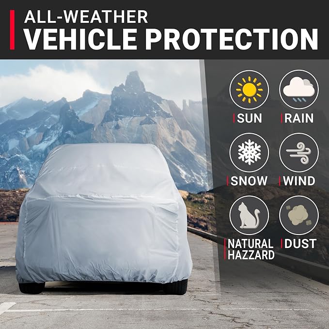 iCarCover Fits 1992-1996 F-150 Extended Cab, 8.0 ft Long Bed Ford Truck Cover Automobiles Form-Fit Padded Full Exterior Waterproof Automobiles Protection Covers