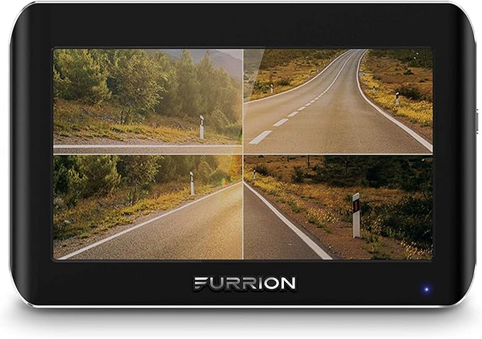 Furrion Vision S Wireless RV Backup Camera System with 5-Inch Monitor, 1 Rear Sharkfin, Infrared Night Vision, Wide-Angle View, Hi-Res, IP65 Waterproof, Motion Detection, Microphone - FOS05TASF