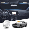 T TGBROS Windshield Sun Shade for 2015-2023 Dodge Challenger Accessories (SXT, RT, GT) Front Window Sun Shield Reflective Polyester Sun Visor Cover