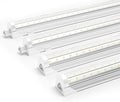 Ensenior 4 Pack 4 FT Led Shop Lights, 6000K Clear White, 5000LM Super Bright, 36W Equivalency 468W, Commercial Bay Lighting, U-Shaped Linkable Shop Lights Plug in for Garage, Workshop, FCC Certified