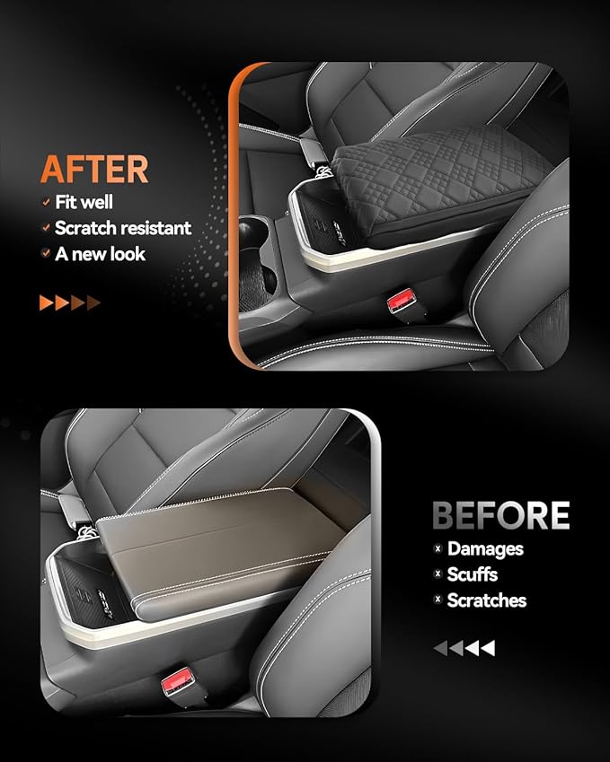 CDEFG for 2025 2026 GMC Terrain Center Console Cover Armrest Box Cover Terrain (Elevation, AT4, Denali) Accessories Console Arm Rest Protector Thickened