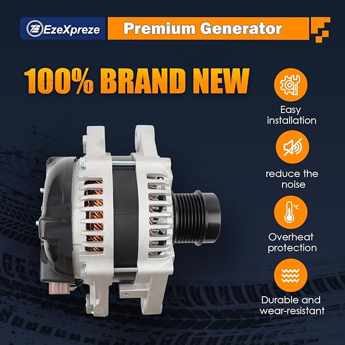 Ezexpreze 11196 Alternator Compatible with Lexus GS300 V6 3.0L 2006,Lexus GS350 V6 3.5L 2007-2011,Lexus IS250 V6 2.5L 2006-2011,OE#7060-31060 104210-2050