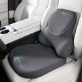 FLORICH Car Seat Cushion and Lumbar Support Pillow for Office Chair Car, Ergonomic Memory Foam, Relieves Back Sciatica Pain, Pressure-Relieving Back Support for Car, Office Chair & Wheelchair – Gray