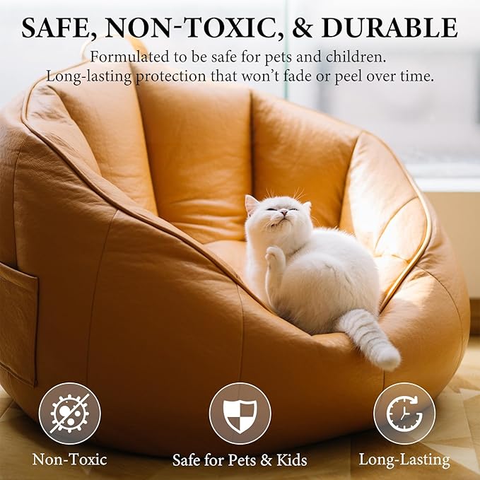 Leather Recoloring Balm Leather Color Restorer Scratch Repair Leather Paint for Furniture Couches Car Seats Shoes Bags Leather Dye and Scratched Leather with Leather Conditioner - Dark Brown
