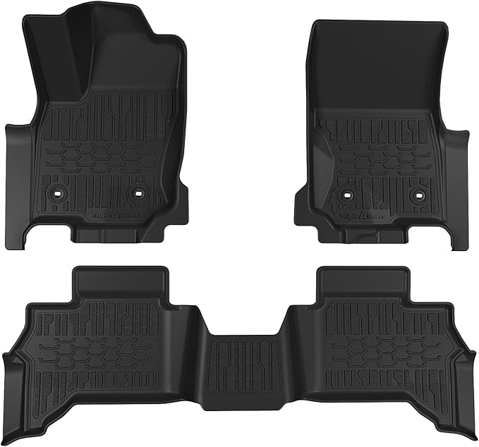 TripleAliners Floor Mats All Weather Liners Fit for Toyota 2025 4Runner Accessories Custom Fit TPE Heavy-Duty 1st & 2nd Row Waterproof Anti-Slip Floor Liners (Only for 5 Seats) Not for Hybrid Model