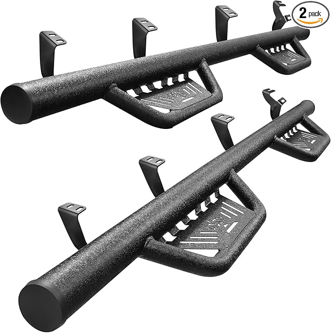 BINARY STAR Running Boarads Compatible with Vehicle 2022-2025 Toyota Tundra CrewMax Cab, 5.5 Inch Drop Down Tundra Side Steps, One-Piece Design Step Bars Made with Carbon Steel.