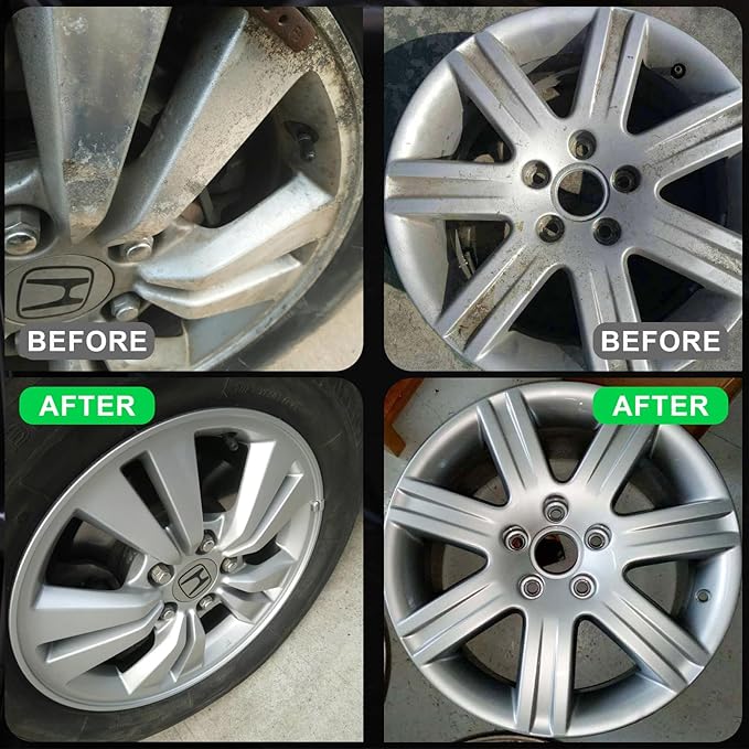 NADAMOO Aluminum Wheel Spray Paint, Semi-gloss Aerosol Car Rim Paint for Recolor and Protection of Metal Surface, Silver, 4 Cans, 13 Oz Per Can