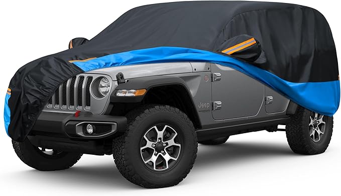 Car Cover Waterproof All Weather Outdoor Windproof Dustproof UV Protection Fit SUV