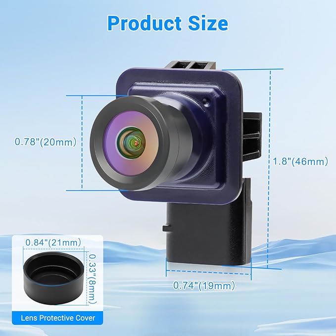 Rear View Backup Camera Compatible with Ford Escape 2014 2015 2016 Parking Assist Camera 170°Ultra Wide Angle HD Night Vision Waterproof Escape Accessories Reverse Camera EJ5Z-19G490-A GJ5T19G490AD