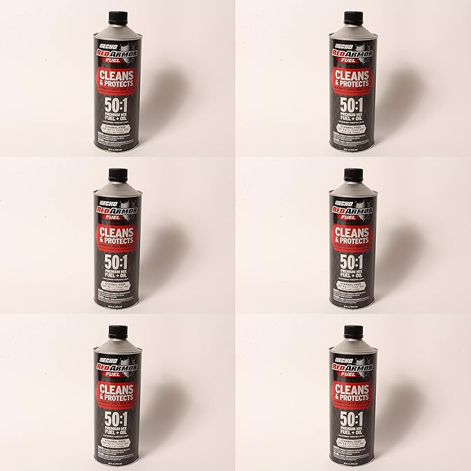 7450001 Echo Red Armor 32 oz. 50:1 Pre-Mixed Ethanol Free Fuel 6 Pack