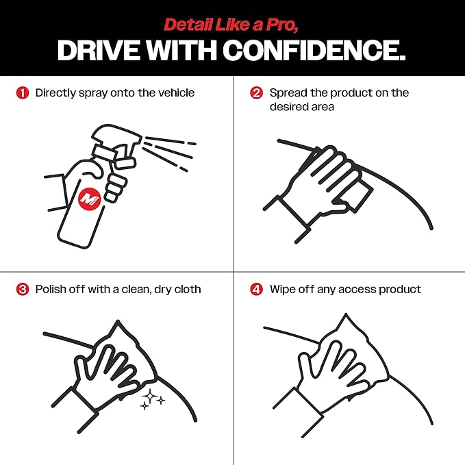 Malco Showroom Shine Spray Car Wax – Best Car Wax Spray for Professional Finish/Easy to Use Instant Detailer Spray/Cleans and Waxes Painted Surfaces, Metal and Glass / 1 Gallon (110401)