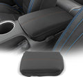 CDEFG for Ford Mustang 2024-2025 Center Console Cover Armrest Box Cover for Mustang 2024 2025 Accessories Console Arm Rest Protector Thickened Orange Line
