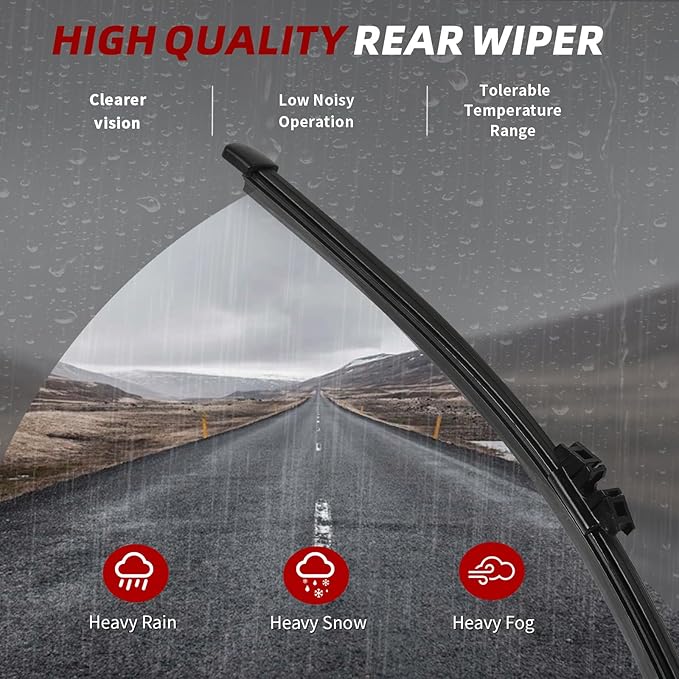 OTUAYAUTO Premium Windshield Wiper Blades - Replacement for BMW X3 2011-2017 - Precision Fit, All-Weather Performance, Front and Rear Wiper Blades, Side Lock - 26"+20"+13" (Pack of 3)