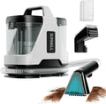 Carpet Spot Cleaner Machine, 16Kpa Portable Deep Cleaner with 62oz Tank and for Carpets, Upholstery, Pet Hair，Includes 2 Brushes, Extension Hose (White)
