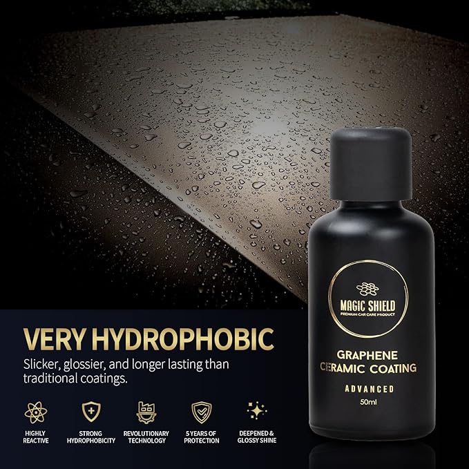 Graphene Coating for Cars │ Self-Healing, 5+ Years Durability │ Advanced SiO2 Ceramic Protection - High Gloss, Anti-Scratch - Perfect for Cars, Motorcycles, Marine, and RVs