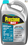 Prestone AF6110 MAX European Vehicles (Blue) Anti-Freeze and Coolant, 1 Gallon, Pack of 6