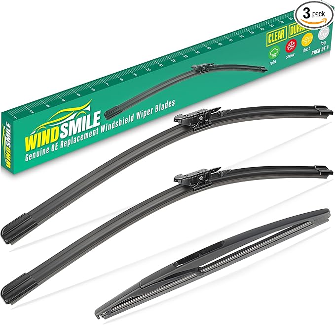 26" 15" 11" Windshield Wiper Blades Replacement for Chevrolet Chevy Sonic 2012 2013 2014 2015 2016 2017 Premium All Weather Front Rear Wipers Set - OEM Quality (Pack of 3)