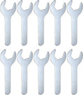 HARFINGTON 10pcs Small Wrench 24x120x2.3mm Metric U-Shaped Single Open Ended Spanner Super Thin Flat Head Galvanizing Wrench for Automotive Repair Furniture Assembly