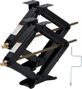 Garvee 24" RV Scissor Jack - 7500lb Heavy Duty Leveling Stabilizer with Crank Handle, Stable Base, 4"-24" Adjustable Height, Powder Coated Steel for Travel Trailers, RVs & Campers - 2 Pack