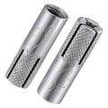 Wensilon(20 pcs) 1/4"-20 Premium Stainless Steel Drop in Anchors Assortment, Knurled Drop-in-Anchor for Solid Concrete, Internal Forced Expansion Screw Bolts