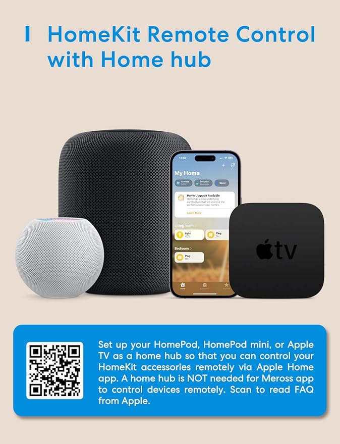 Smart Garage Door Opener Remote, Compatible with Apple HomeKit, Amazon Alexa, Google Assistant, SmartThings, Multiple Notification Modes, No Hub Needed