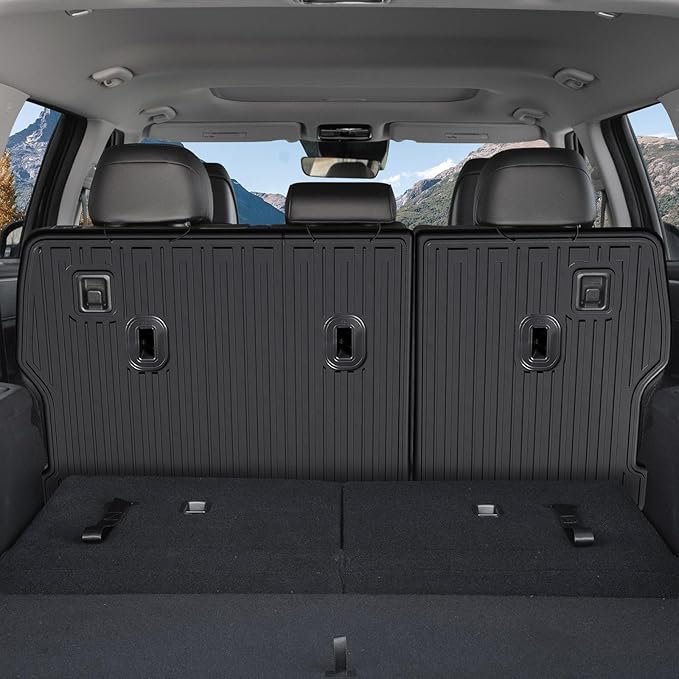 2nd Row Backrest Mat for 2024 2025 Hyundai Santa FE, All Weather TPE Seat Back Covers Durable Kick Mats for 2025 Hyundai Santa Fe Accessories (Fit Hybrid and Fuel)