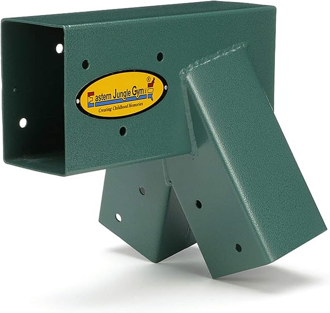 Eastern Jungle Gym Easy 1-2-3 A-Frame Swing Set Bracket Heavy Duty for EZ, Simple Install - DIY Swing Set Parts Green