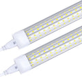 (20-Pack)4FT LED Shop Light Fixture, 72W 6000K Cold White 9500LM Super Bright T8 Integrated LED Tube, 4 Rows Linkable Shop Lights, T8 LED Tube Lights, 4 LED shop lights for garage 4 foot with plug