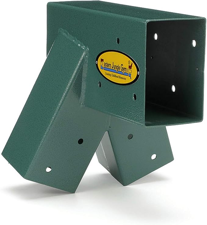 Eastern Jungle Gym Easy 1-2-3 A-Frame Swing Set Bracket Heavy Duty for EZ, Simple Install - DIY Swing Set Parts Green
