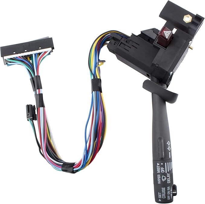 BOXI Multi-Function Combination Switch - Turn Signal, Wiper, Washers, Hazard Switch, Cruise Control Fits for Chevy Tahoe Blazer Suburban K1500 Sierra/for GMC Yukon K1500 and More | 2330814 26100985