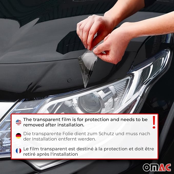 OMAC Front Bug Shield Hood Deflector Guard for Infiniti EX35 EX37 2008-2013 Black