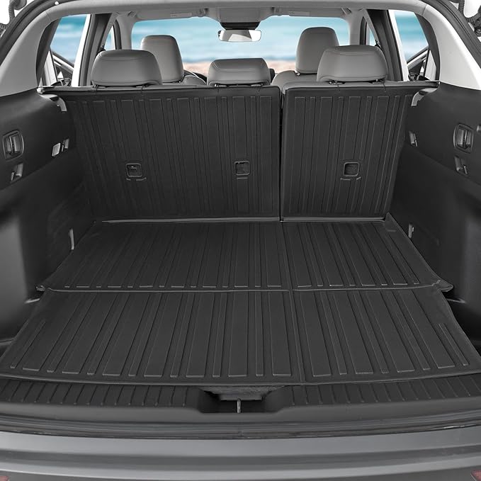 Floor Mats Set for 2023 2024 2025 Mazda CX-50 Gas, Full Coverage All Weather Floor Mats Cargo Mat with Backrest Protectors & Door Sill Guards for CX50 Accessories(Not fit Hybrid)