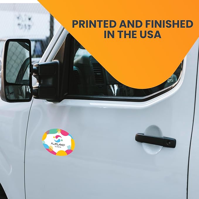 Magnet Me Up Custom Car Magnet, 4x6 Inch Oval, Customizable Magnet for Businesses, Advertising, Personal Use, Gifts, Choose Your Text, Upload Image, Magnetic Vinyl for Vehicles, Crafted in USA
