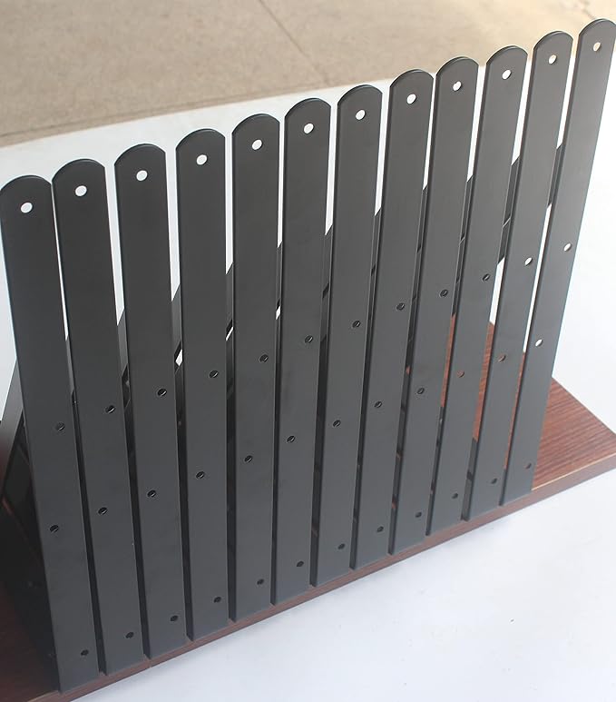 32 Pack L14 x H 10" Black Heavy Duty Shelf Brackets with Screws Metal Shelf Brackets Shelf Support Angle Brackets for Shelves L Brackets Heavy Duty Floating Shelf