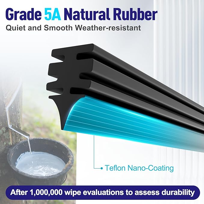 AJK Front Windshield Wiper for Subaru Forester 2019 2020 2021 2022 2023 2024, Original Equipment Back Window Wipers Blades, Conventional, Vehicle Specific Fit, Pack of 3