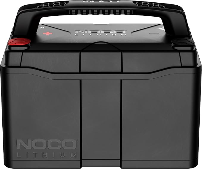 NOCO Lithium NLX31: 12V Dual-Purpose LiFePO4 Lithium-Ion Battery - 120Ah Deep-Cycle and 1600A Group 31 Starter Battery - UL Listed - Built-In Dynamic BMS
