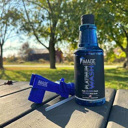 Image Wash Products - 16oz Platinum Wash Car Soap – Car Wash Foam Soap for Foam Cannon & Pressure Washer | High Gloss RV/Truck Wash Soap | Bubble Gum Scent, Detailer Grade Car Soap