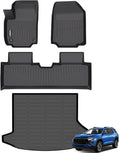 GINOWY- Floor Mats & Cargo Liner for Chevy Equinox 2025 2026 &GMC Terrain 2025 2026, TPE All Weather Equinox Car Mats, Custom Terrain Floor Liners, Non-Slip Trunk Mat, Waterproof Accessories Black