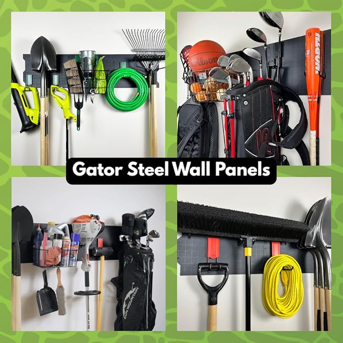 GATOR MAGNETICS Open Storage Hook: 4in Black 3-Pack, The Ultimate Workshop & Garage Storage Systems, Heavy Duty Magnetic Hooks, Sturdy Tool Organization Solutions, 25lb Hold, for All Steel Surfaces