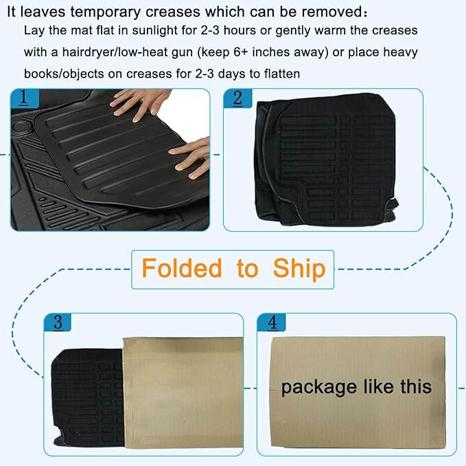 RAV4 Floor Mats Compatible with 2025 2024 2023 2022 2021 2020 2019 Toyota RAV-4，All Weather Protection Waterproof Durable Anti-Slip Odorless Custom-fit TPE Floor Liner Front and Rear Row Set