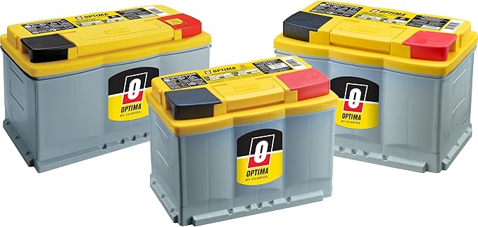 OPTIMA Batteries High Performance DH7 YellowTop Dual Purpose Sealed AGM Car, Truck and SUV Battery, 880 CCA, Maintenance Free, Versitile Mounting, BCI Group Size 94R