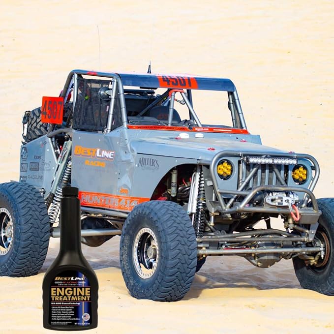BestLine Racing Diamond Nano-Lubricant Engine Oil Additive For Gas & Diesel Engines.- Made in the USA. Reduce Friction by 60% - High Performance, Engine Protection, and Extend Oil Life
