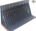 MHMYDZ 32 Pack L10 x H 8" Black Heavy Duty Shelf Brackets with Screws Metal Shelf Brackets Shelf Support Angle Brackets for Shelves L Brackets Heavy Duty Floating Shelf